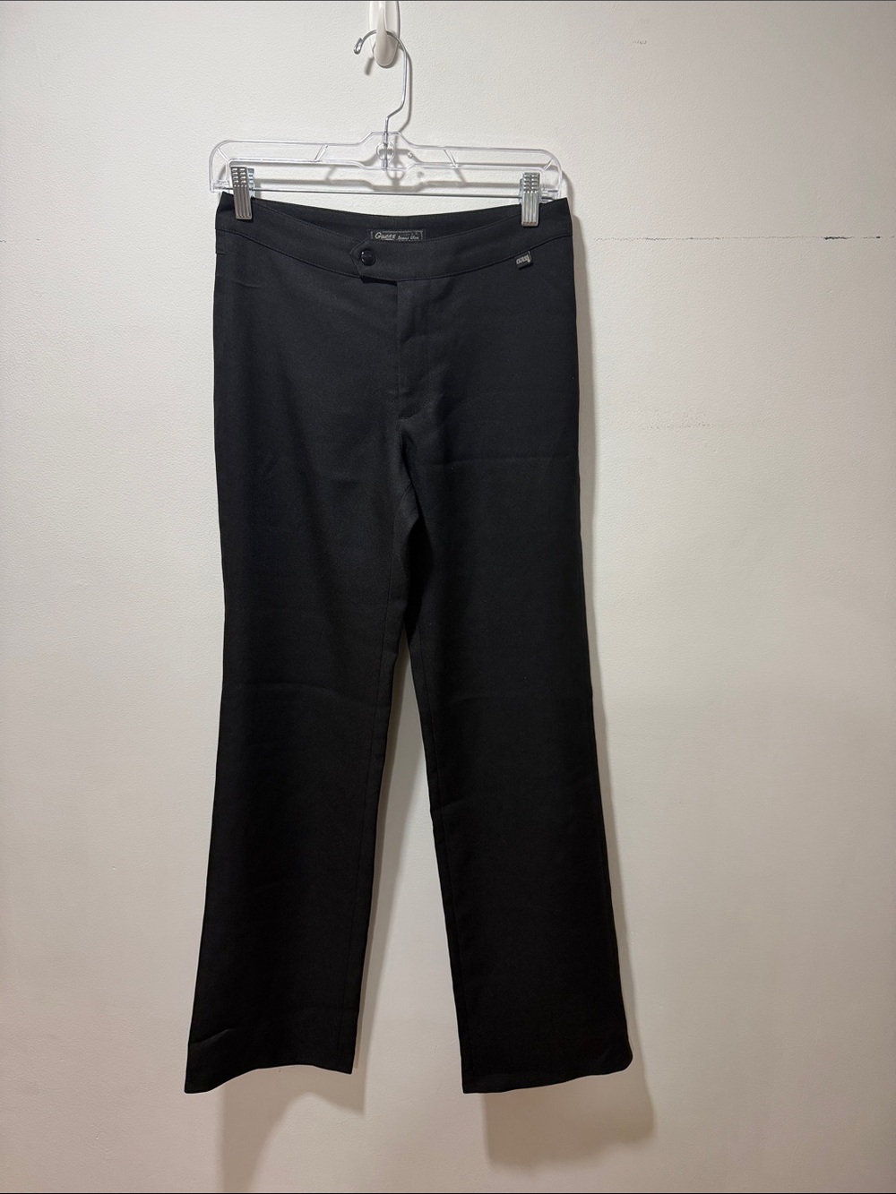 Vintage GUESS Womens Whimsigoth Romantic Wide Leg Trouser 90s Y2K Dark Pant 27